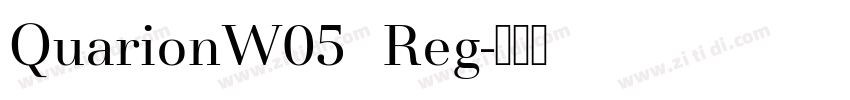 QuarionW05  Reg字体转换